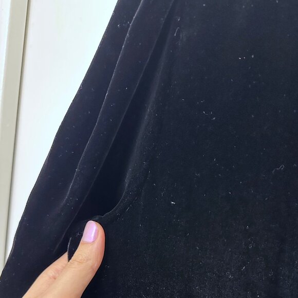 Saloni Tabitha Velvet Mini Dress Black Diamante Embroidery Beaded Crystal US 8 - Picture 14 of 16